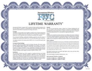 iwc windows warranty.